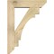 Ekena Millwork Merced Slat Rough Sawn Bracket w/ Offset Brace, Douglas Fir, 6"W x 22"D x 30"H BKT0604X22X30MRC06RDF - alternate 2